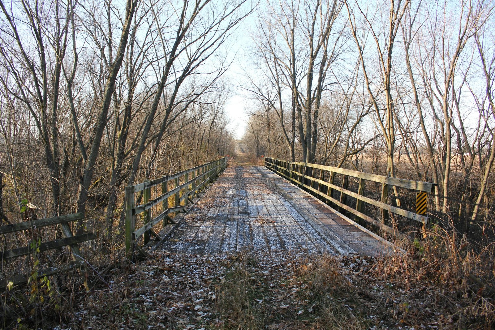 Looking west